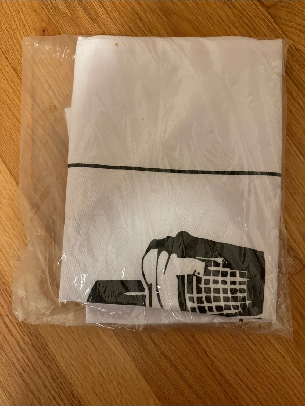 ✅ BRAND NEW Drawstring Laundry Bag Clothes Duffle Bag -Black & White Print